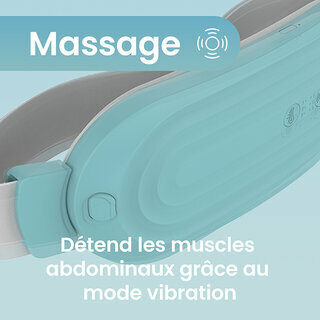 Le mode vibration de la ceinture agit comme un massage du ventre et dtend les muscles