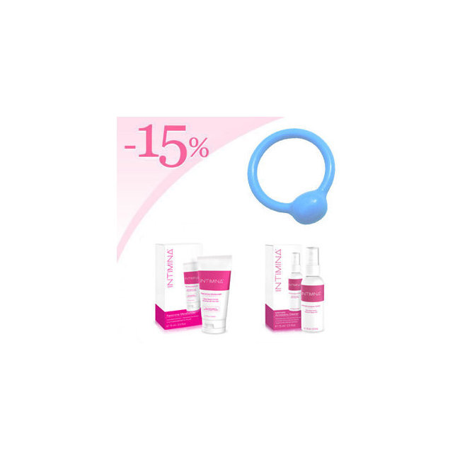 Pessaire anneau urétral + Hydratant lubrifiant féminin Intimina + Nettoyant Intimina