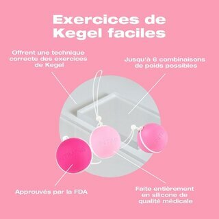 Id�ales pour faire des exercices de kegel et d'augmenter le poids au fur et � mesure