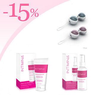 Mini boules de Geisha Lelo Luna Balls avec 15 % de remise sur l'hydratant lubrifiant et le nettoyant