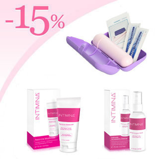 Pack promo de 4 dilatateurs vaginaux Femmax avec une remise de 15 % sur le gel lubrifiant et le nettoyant pour accessoires intimes