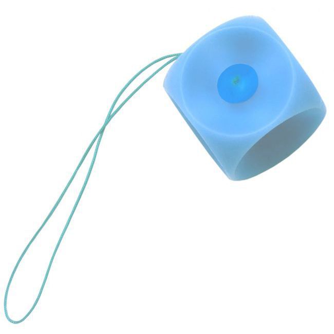 Pessaire cube non-perforé avec bouton 