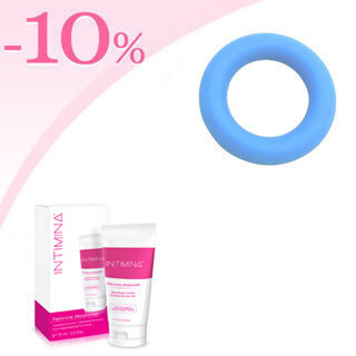 Pessaire vaginal anneau pais avec remise sur lubrifiant Intimina