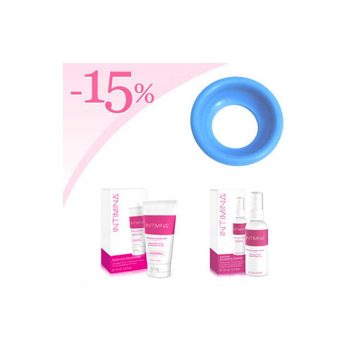 Pessaire cerclage non perforé + Hydratant lubrifiant Intimina + Nettoyant Intimina