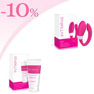 Masseur pour couple Kalia avec 10 % de remise sur l'hydratant lubrifiant Intimina