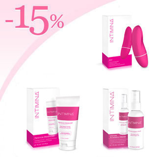 Masseur intime Kiri d'Intimina avec 15 % de remise sur l'hydratant lubrifiant et le nettoyant