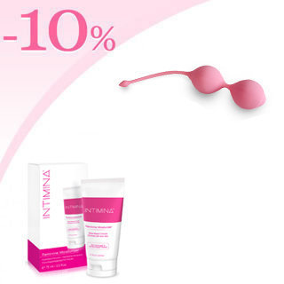 Boules de geisha Prine Shop vendu avec une remise de 10 % sur le lubrifiant hydratant