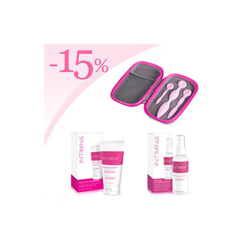 Dilatateurs vaginaux Intimrelax + lubrifiant hydratant + nettoyant intime