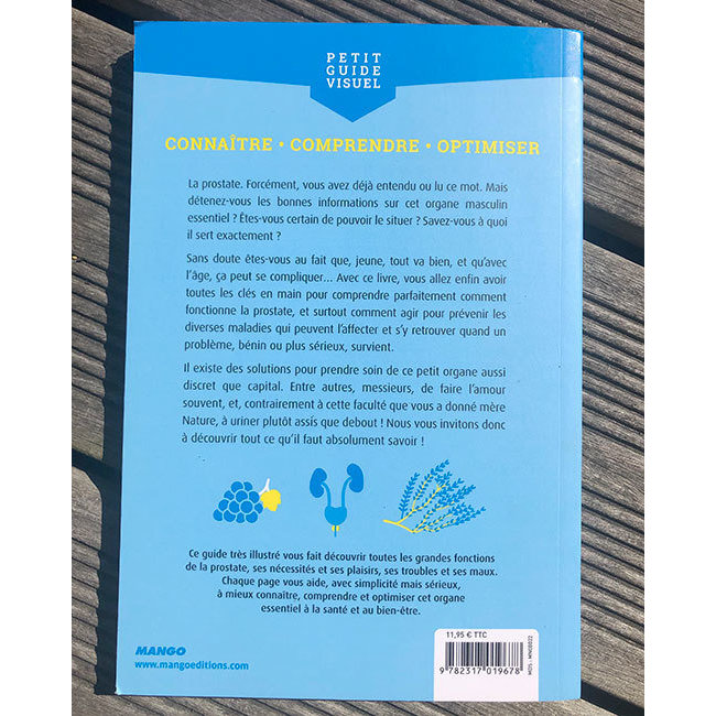 Dos du livre Prostate, On vous dit tout ! Editions Mango Dos du livre Prostate, On vous dit tout ! Editions Mango
