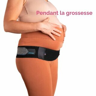 La ceinture de grossesse Physiomat est idale pour soulager des douleurs sacro-iliaques et de la symphyse pubienne