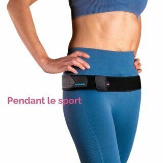 Pendant le sport, la ceinture aide  garder une bonne posture et viter le mal de dos