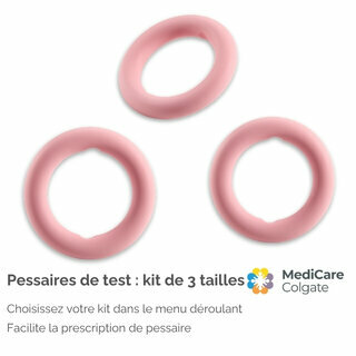 Ce kit comprend 3 tailles diff�rentes de pessaires anneaux pour d�terminer le pessaire adapt� � votre patientelle