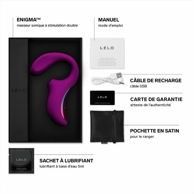 Contenu du coffret Enigma de chez Lelo Contenu du coffret Enigma de chez Lelo