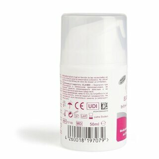 Gel lubrifiant Elanee en flacon pompe pour la zone intime,  base d'eau et de panthenol