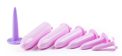 Le kit Complet VELVI avec les 6 dilatateurs vaginaux