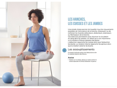 Extrait de Gym et Yoga avec une chaise de Bernadette de Gasquet