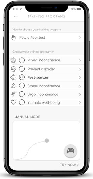 Application avec sonde connectée Perifit