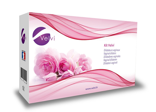 Le kit complet avec 6 dilatateurs vaginaux VELVI