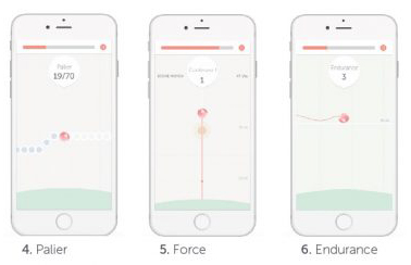 Les exercices pour le périnée via l'application de l'appareil ELVIE