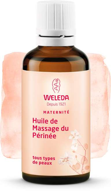 En savoir plus sur l'huile de massage du périnée Weleda
