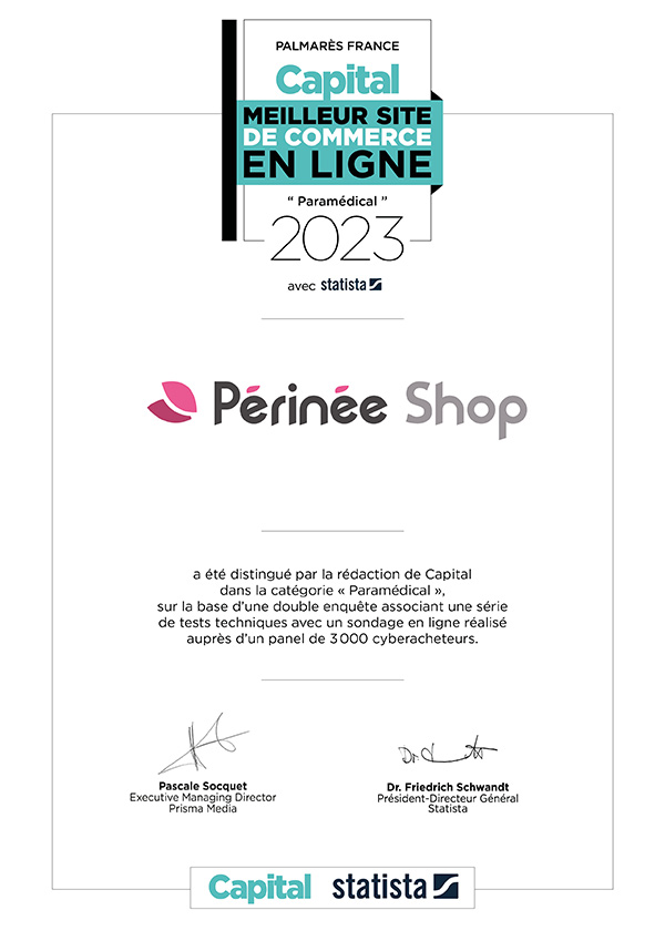 Certificat du palmarès des meilleurs sites e-commerce