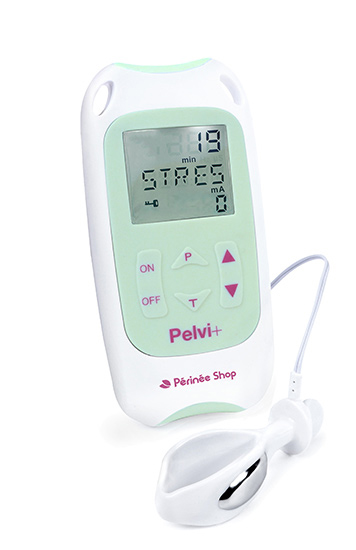 Un électrostimulateur rélié à une sonde périnéale