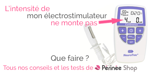 Que faire quand votre électrostimulateur ne veut pas monter en intensité ?